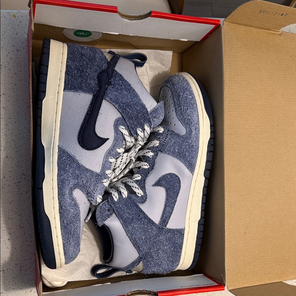 Authentic Nike Dunk High AB Notre Midnight Navy Blue Sneakers Men’s size 8